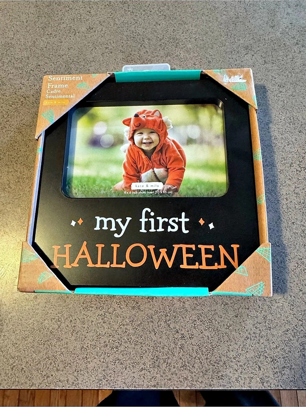Kate & Milo Sentiment Frame: My First Halloween Picture Frame NWT in